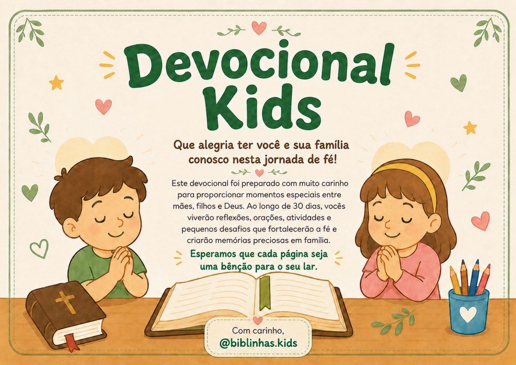 Capa do Devocional Kids — 30 dias com Deus em família
